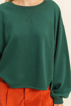 Load image into Gallery viewer, Green Casual Long Sleeve Knit Top