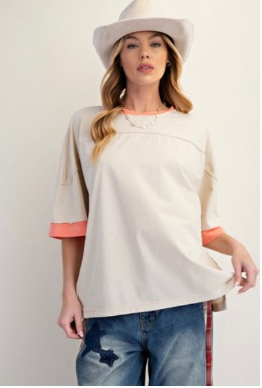 Mineral Wash Knit Top