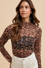 Load image into Gallery viewer, Leopard Mesh Top
