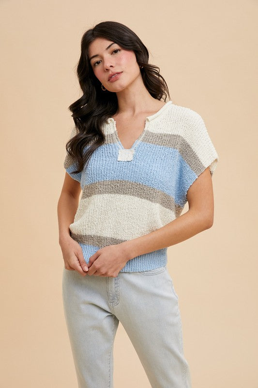 Textured Sweater Top