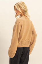 Load image into Gallery viewer, Unique Eyelet Detailed Long Sleeve Sweater
