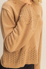 Load image into Gallery viewer, Unique Eyelet Detailed Long Sleeve Sweater
