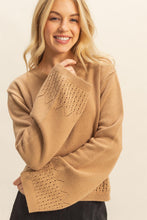 Load image into Gallery viewer, Unique Eyelet Detailed Long Sleeve Sweater
