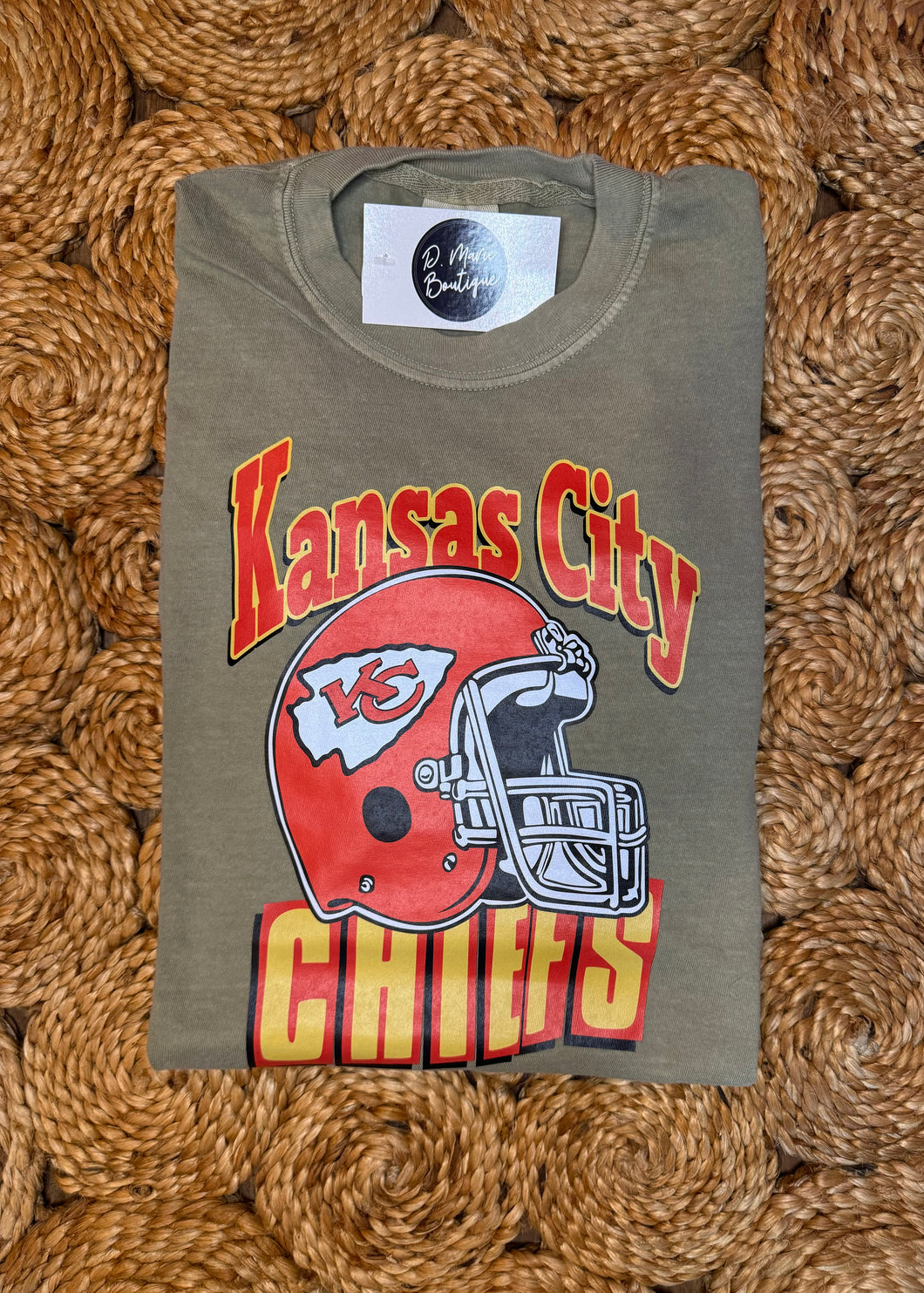 Olive Retro KC Tee