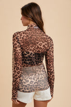 Load image into Gallery viewer, Leopard Mesh Top
