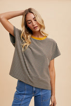 Load image into Gallery viewer, Stripe Dolman Sleeve Top
