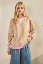 Load image into Gallery viewer, Mocha Striped Top
