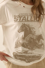 Load image into Gallery viewer, Stallion Distressed Graphic Tee
