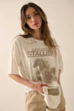 Load image into Gallery viewer, Stallion Distressed Graphic Tee
