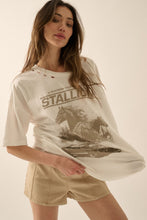 Load image into Gallery viewer, Stallion Distressed Graphic Tee
