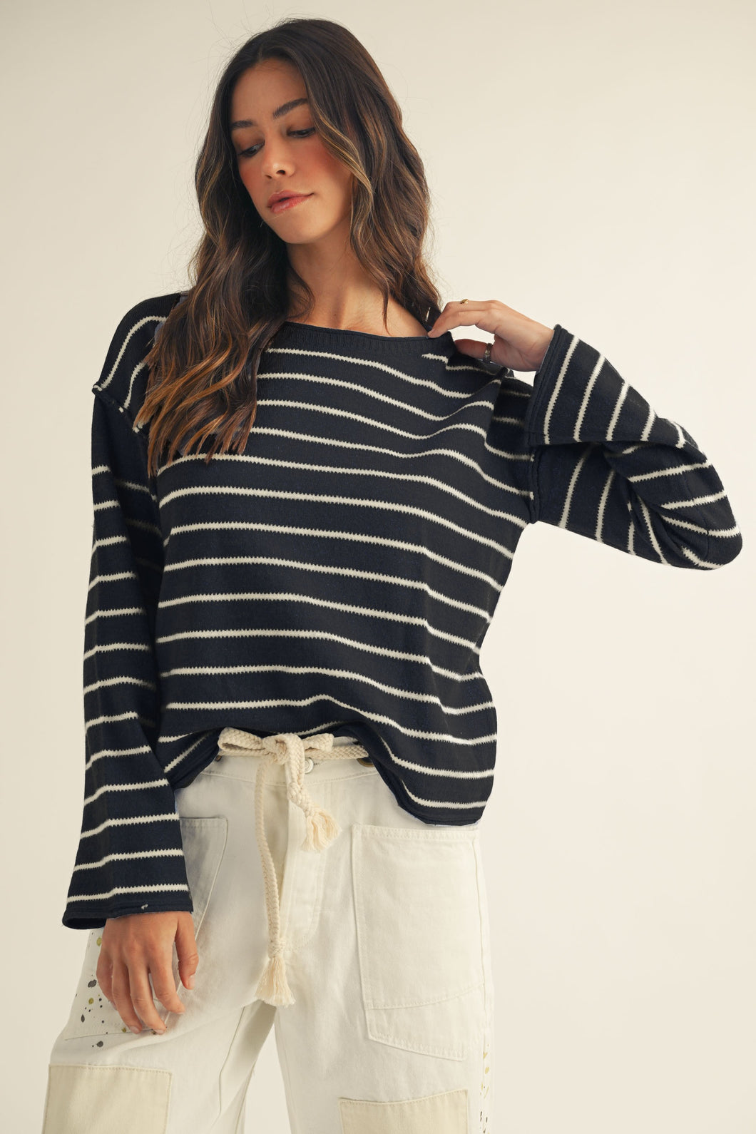 Black Stripe Sweater