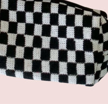 Load image into Gallery viewer, Checker Travel Cosmetic Bag
